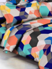 Close View of 3D Multicolored Psychedelic Printed Double Bedsheets with Pillow Covers by HOMDAZAL