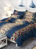 Close View of 3D Multicoloured Digital Printed Double Bedsheets with Pillow Covers by HOMDAZAL