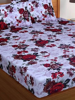 Close View of 3D Red Rose Printed Double Bedsheets with Pillow Covers by HOMDAZAL