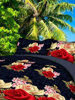 Picture of 3D Bold Rose Printed Double Bedsheets with Pillow Covers by HOMDAZAL