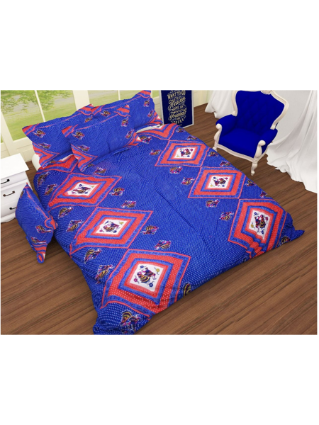 Picture of 3D Dandiya Printed Double Bedsheets with Pillow Covers by HOMDAZAL