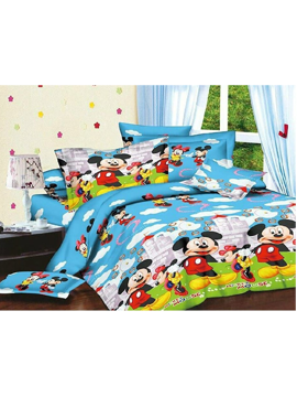 Picture of 3D Mickey Mouse Printed Double Bedsheets with Pillow Covers by HOMDAZAL