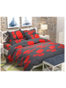 3D Bold Red Roses Printed Double Bedsheets with Pillow Covers by HOMDAZAL