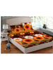3D Yellow Sunflowers Printed Double Bedsheets with Pillow Covers by HOMDAZAL