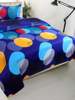 Close View of 3D Bold Circles Printed Double Bedsheets with Pillow Covers by HOMDAZAL