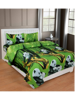 3D Panda Printed Double Bedsheets with Pillow Covers by HOMDAZAL