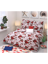 3D Red Roses on White Printed Double Bedsheets with Pillow Covers by HOMDAZAL