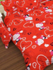 Close View of 3D Hello Kitty Printed Double Bedsheet with Pillow Covers