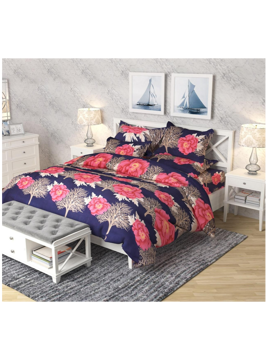 3D Flower & Twig Printed Double Bedsheet with Pillow Covers by HOMDAZAL