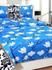 Picture of 3D White Cheery Blossom Printed Double Bedsheet with Pillow Covers by HOMDAZAL