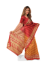 Red Banarasi Inspired Silk Saree