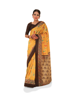 Yellow Banarasi Inspired Silk Saree
