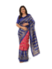 Blue Banarasi Inspired Silk Saree