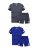 Grey & Blue T-shirt & Shorts Combo