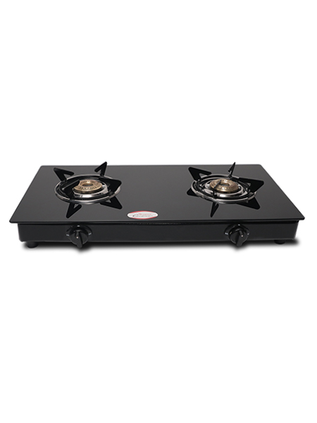 Picture of Glass Top Auto Ignition 2 Burner Gas Stove Cooktop by Shagun