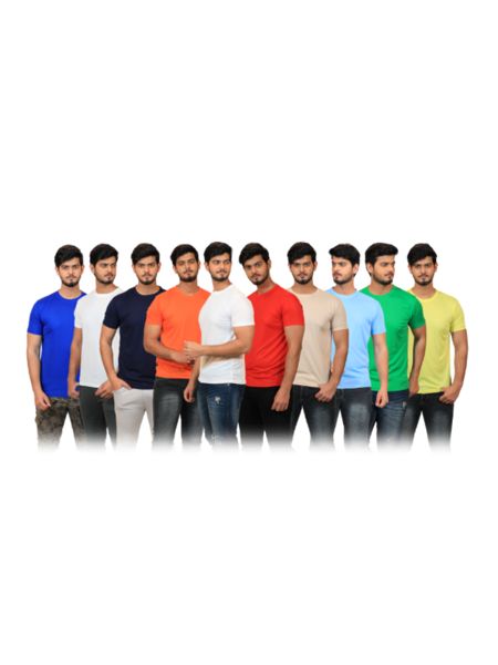 Picture of Fidato Pack of 10 Round Neck T-Shirts