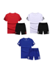 Picture of Pack of 3 Round Neck T-shirt & Shorts Combo for Men