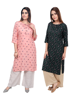 Picture of Pack of 2 Printed Designer Kurti by YUG