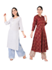 Picture of Pick any 1 Stylish Kurti with Palazzo Set For Women By Vardhaan