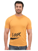 Yellow Cotton T shirt For Men