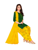 Picture of Pack of 2 Cotton Readymade Patiala Suit with Bottom & Dupatta