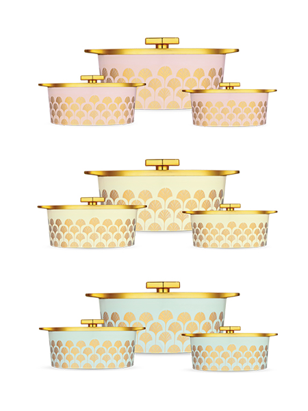 Picture of Pack of 3 Designer Floraa Fine Golden Casserole Set by Trueware