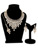 Picture of Crystal Studded Jewellery Set,Choker Traditional Necklace with Matching earings