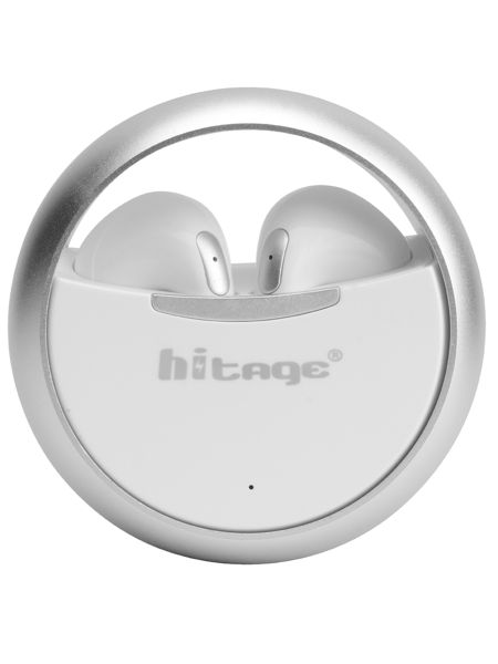 Picture of Hitage TWS143 Swag Series 20 Hours Music Playtime Wireless Smart Touch V5.1 Earbuds Bluetooth Headset  (White, In the Ear)