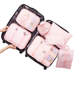 Picture of House of Quirk Polyester 7 Set Travel Organizer Bag 3 Packing Cubes + 3 Pouches + 1 Toiletry Organizer Bag ( Color Options Available)