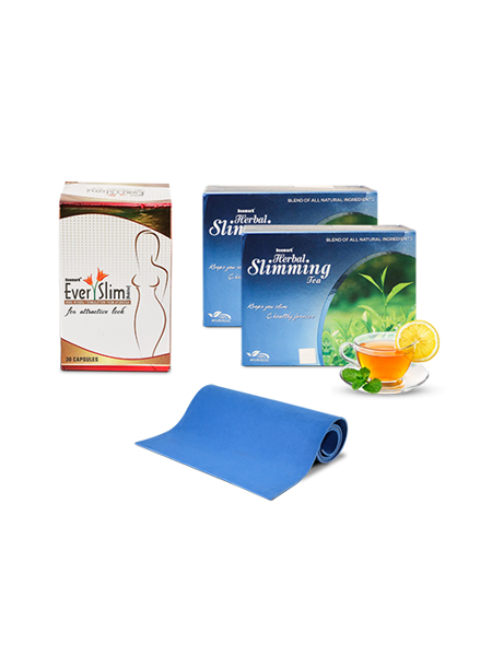 Ayurvedic Slimming Capsules, Slimming Green Tea & Yoga Mat