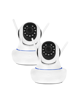Picture of WIFI CCTV Camera, 360 Degree Live Monitoring, Motion Alert, Night Vision, 64GB Card Support, 2 Way Talk, 2MP (Pack of 2)