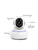 Picture of WIFI CCTV Camera, 360 Degree Live Monitoring, Motion Alert, Night Vision, 64GB Card Support, 2 Way Talk, 2MP (Pack of 2)