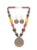 Picture of PUJVI Alloy Multi Color Designer Necklaces Set Long Haram Multi Pendant Necklace Set