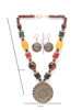 Picture of PUJVI Alloy Multi Color Designer Necklaces Set Long Haram Multi Pendant Necklace Set