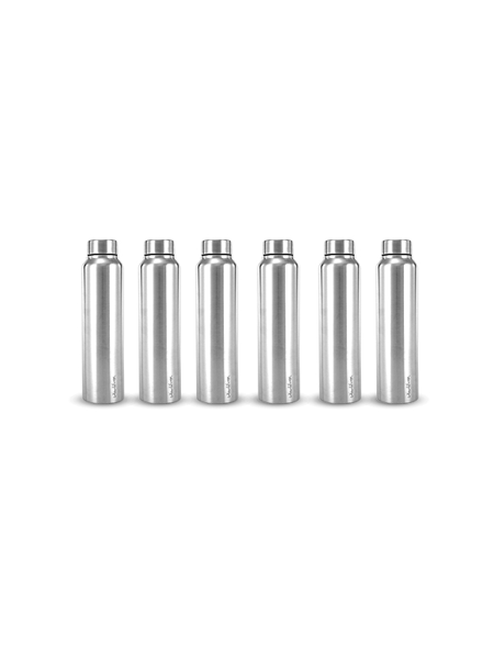 Picture of World'nox Pack of 6 Stainless Steel bottle - 1000 ml
