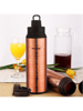 Picture of Trueware Plus 800 Water Copper Bottle with Hammered Lacquer Finish 600 ml Flask  (Pack of 1, Copper, Steel)