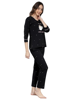 Picture of NUEVOSDAMAS Cotton Jersey Printed Night Suit/ T-shirt - Pyjama/ Loungewear for Women