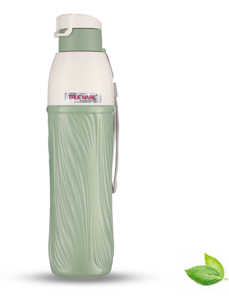 Picture of Trueware Aqua Pure PU Insulated Plastic School, Office, Travel, Sports Water 850 ml Bottle  (Pack of 1, Green, Plastic)