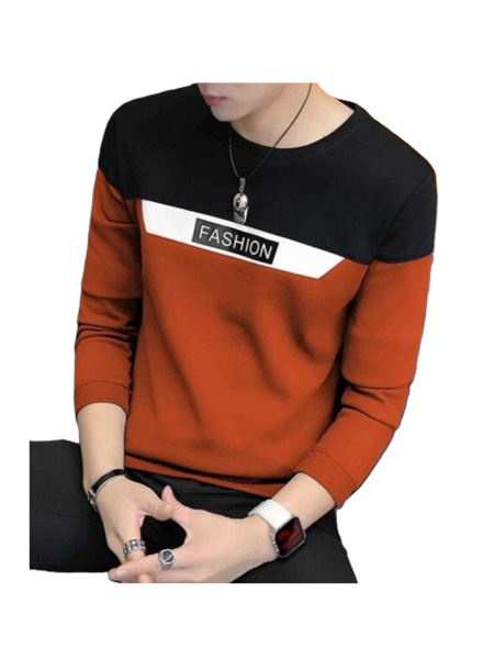 Picture of fashion Printed Full Sleeves T-shirt - Orange