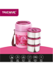 Picture of Trueware Office Plus 3 Stainless Steel Containers Tiffin Insulated Lunch Box |300 ml x 3 3 Containers Lunch Box  (900 ml, Thermoware) - Pink