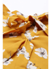 Picture of Vaamsi Mustard Georgette Floral Printed Regular Top VT1020