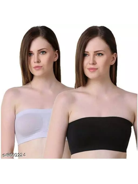 Picture of ZIEMO-NON-Padded Bandeau Bra PACK OF 2