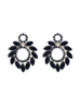 Picture of Pujvi Fashion Jewels Black Crystal Elegant Studded Stud Earrings for Girls and Women-302