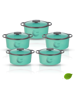 Picture of Trueware Orchid Inner Steel Blue BPA Free | Food Grade | PU Insulated Pack of 5 Thermoware Casserole Set  (600 ml, 600 ml, 800 ml, 800 ml, 1100 ml) - Blue