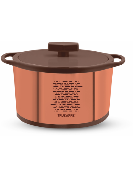 Picture of Trueware STELLAR Stainless Seel Thermoware 1000 ML Thermoware Casserole  (1000 ml) - Brown