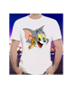 Picture of Classic Designer Men Polyester Tshirts Tom Jerry - White