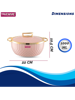 Picture of Trueware KRYSTAL Casserole Inner Steel Casserole, 1000 ml, Pink | PU Insulated Thermoware Casserole  (1000 ml) - Pink