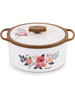 Picture of Trueware Floraa Inner Stainless steel Outer Plastic ( Brown ) Thermoware Casserole  (1000 ml)