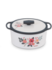 Picture of Trueware Floraa Inner Stainless steel Outer Plastic ( Grey ) Thermoware Casserole  (1000 ml)
