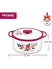 Picture of Trueware Floraa Inner Stainless steel Outer Plastic (Red) Thermoware Casserole  (1000 ml)